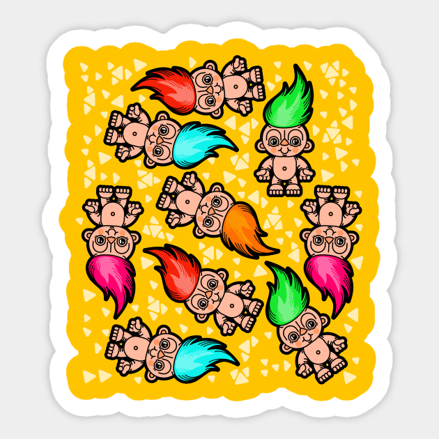 Troll Pattern Sticker by chobopop